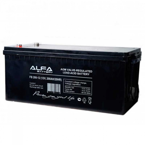 Аккумулятор ALFA Battery FB 200-12 (12В/200Ач)