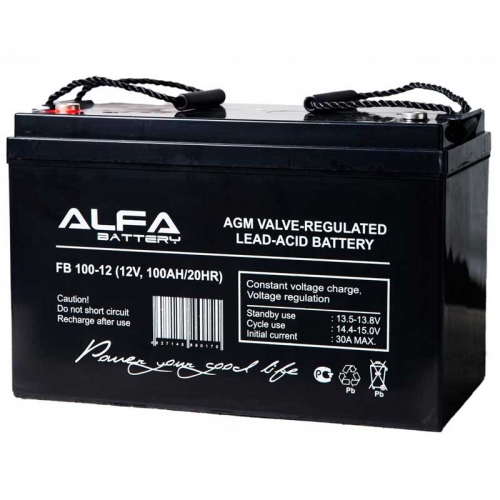 Аккумулятор ALFA Battery FB 100-12 (12В/100Ач)
