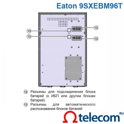 Батарейный модуль Eaton 9SX EBM 96V Tower (9SXEBM96T)