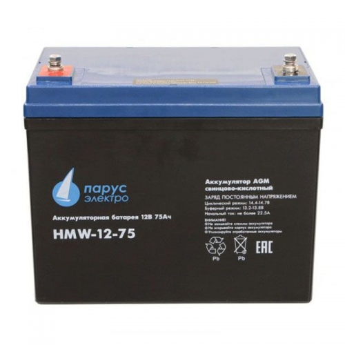 Аккумулятор Парус Электро HMW-12-75 (12V / 75Ah)