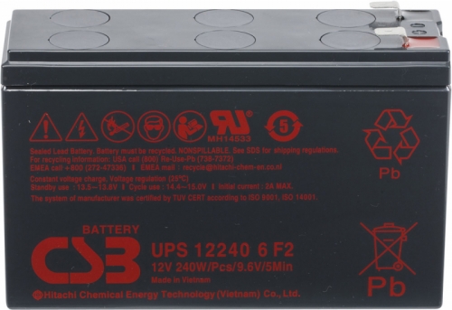 Аккумулятор CSB UPS 12240 6 F2 (12V / 5Ah)