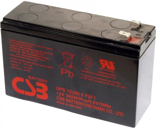 Аккумулятор CSB UPS 12360 6 (12V / 7.5Ah)