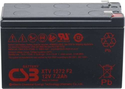 Аккумулятор CSB XTV 1272 (12V / 7.2Ah)