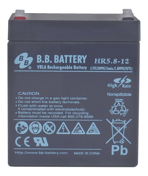 Аккумулятор BB Battery HR5,8-12 (12V / 5.3Ah)