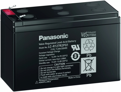 Аккумулятор Panasonic LC-R127R2PG1 (12V / 7.2Ah)