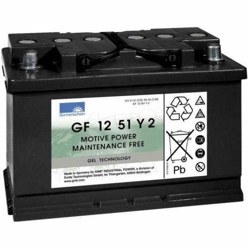 Аккумулятор тяговый Sonnenschein GF 12 051 Y 2 (12V /  51Ah)