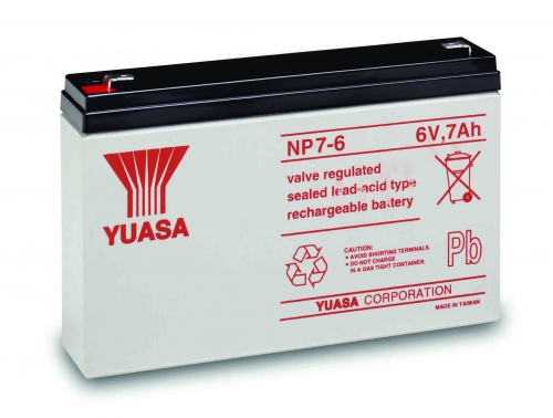 Аккумулятор Yuasa NP7-6 (6V / 7Ah)