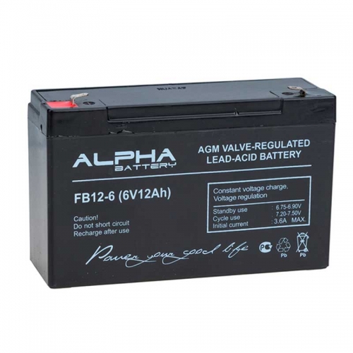 Аккумулятор ALFA Battery FB 12-6 (6В/12Ач)