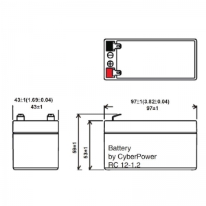 Аккумулятор CyberPower RC12-1.2 (12V / 1.2Ah)