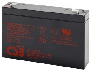 Аккумулятор CSB HRL 634W F2 (6V / 9Ah)