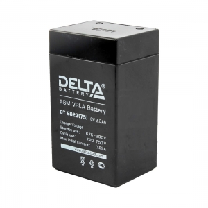 Аккумулятор Delta DT 6023 (75) (6V / 2.3Ah)
