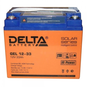 Аккумулятор Delta GEL 12-33 (12V / 33Ah)