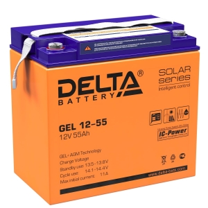 Аккумулятор Delta GEL 12-55 (12V / 55Ah)