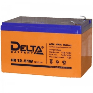 Аккумулятор Delta HR 12-51W (12V / 12Ah)