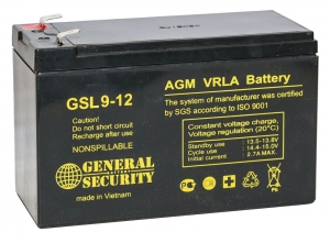 Аккумулятор General Security GSL 9-12 (12V / 9Ah)