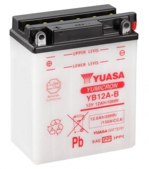 Аккумулятор Yuasa YB12A-B (12V / 12.6Ah)