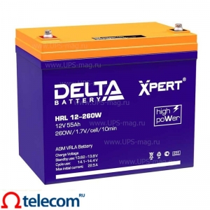 Аккумулятор Delta HRL 12-260W Xpert (12V / 55Ah)