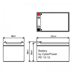 Аккумулятор CyberPower RC12-12 (12V / 12Ah)